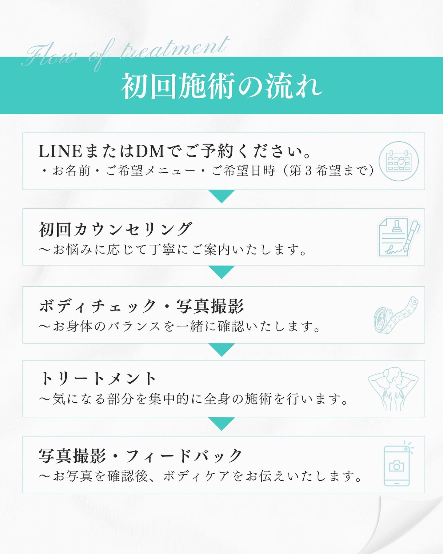 「リラックスできました！」